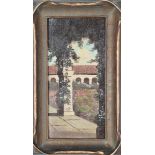Signed Early 20th Century California Mission, O/B