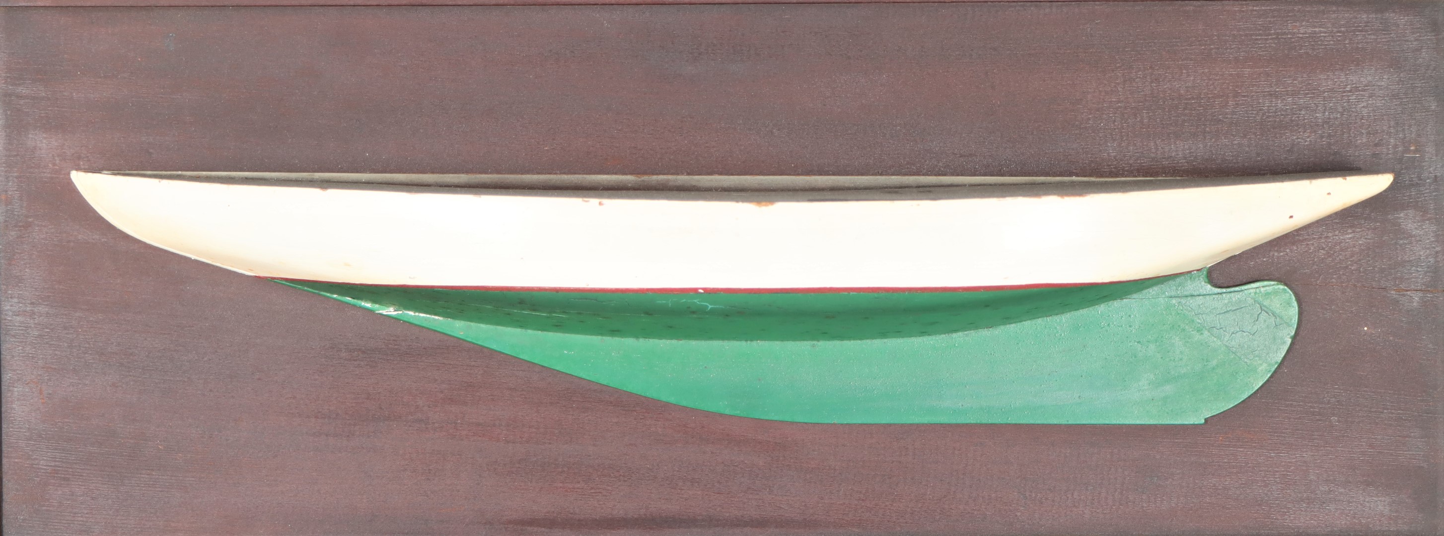 Mounted Wooden Half Boat Hull - Image 3 of 6