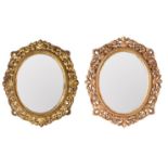 Pair of Gilt Carved Mirrors, Early 20th C