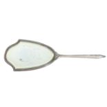 Antique Sterling Silver Bed Side Mirror