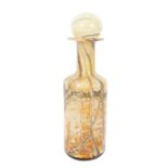 Hand Blown Art Glass Small Decanter and Stopper