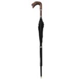 Dog Head Walking Cane w/ Concealed Umbrella