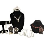 Large Collection of 14 Pieces of Ladies Jewelry