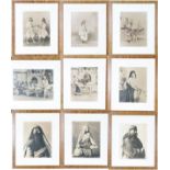 (9) East Indian Framed Antique B&W Photographs