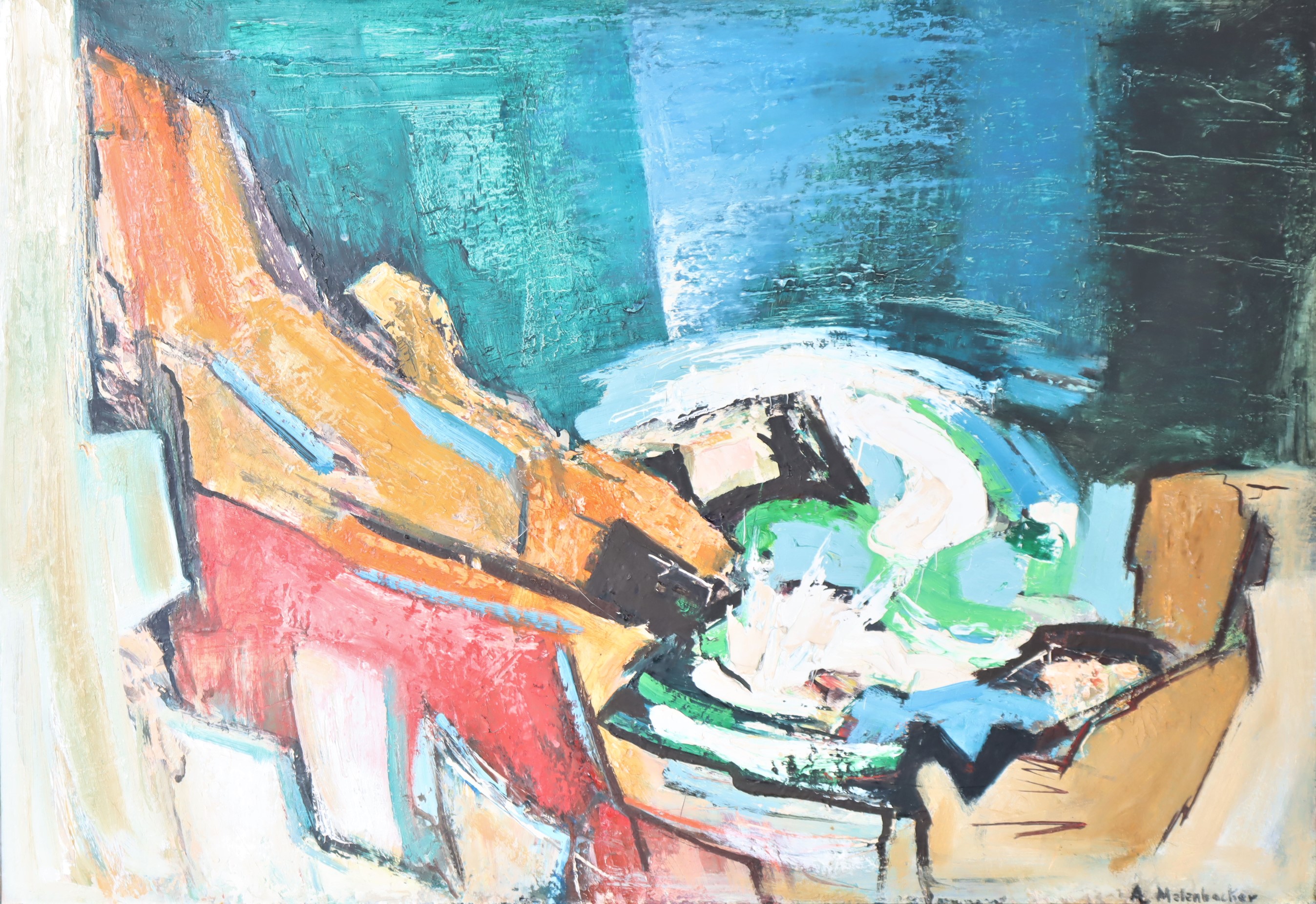 Al Melenbacker (1921-2014) American, Oil on Canvas - Image 2 of 4