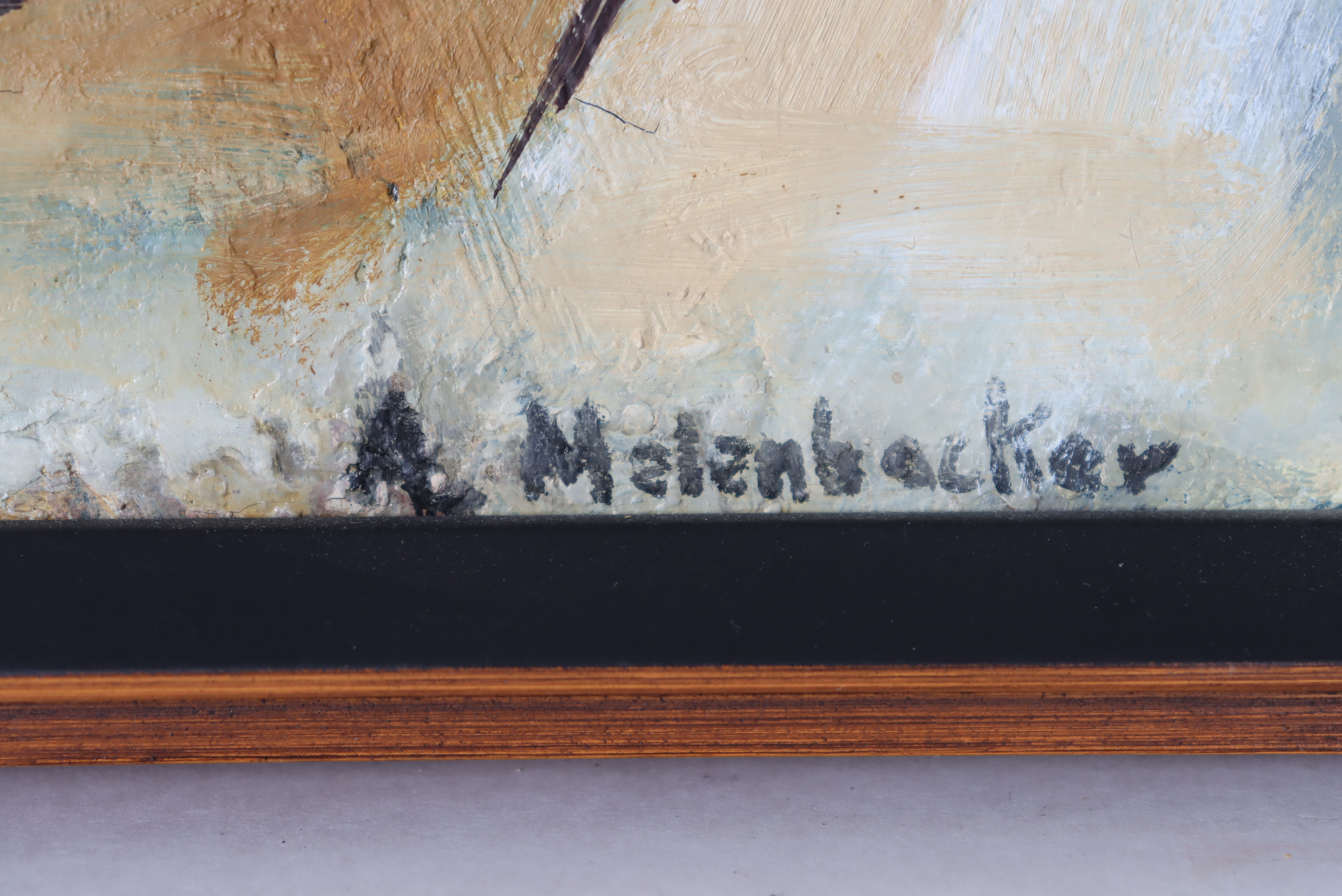 Al Melenbacker (1921-2014) American, Oil on Canvas - Image 3 of 4