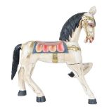 Polychrome Carved Wooden Horse