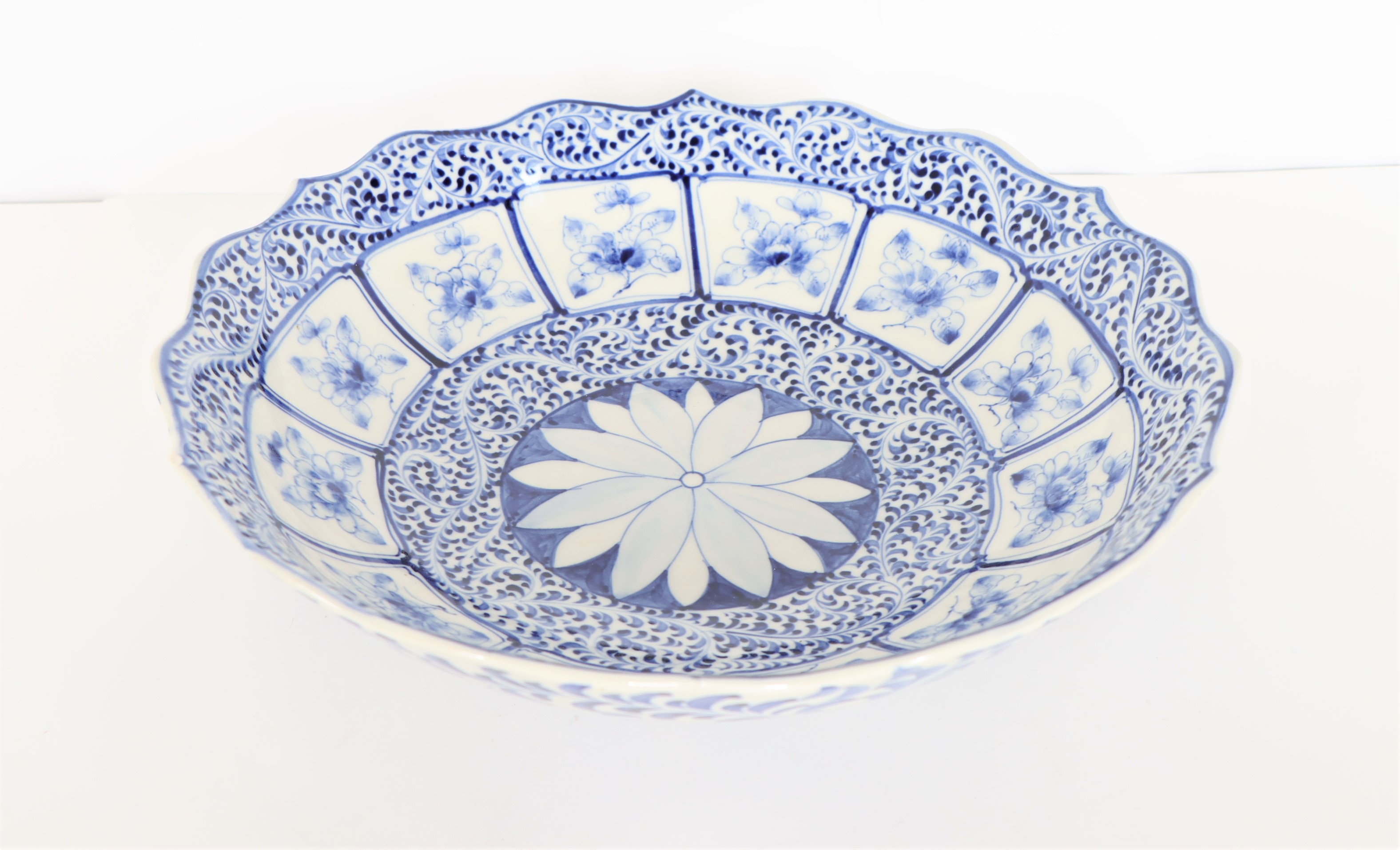 Blue & White Porcelain Bowl - Image 3 of 4