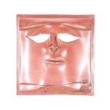 Frank Colson (20th C) Amer. Brutalist Bronze Mask