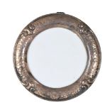 Silver Circular Picture Frame, Signed Arman