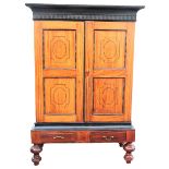 Important 19th C Anglo Indian Inlaid Armoire