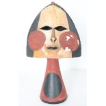 Frank Colson, Polychrome Ceramic Face Sculpture