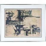 Abstract Monochromatic Etching, Signed