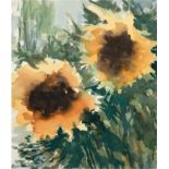 Bochmann, Heinz (1921 Oelsnitz- 2011 Bad Doberan) "Sonnenblumen", Aquarell, signiert und datiert (2