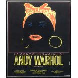 Warhol, Andy (1928 Pittsburgh-1987 New York) "Le cento Immacini di Andy Warhol", Farbplakat 1989, 9