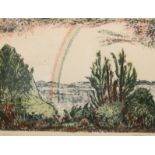 Heckel, Erich (1883 Döbeln-1970 Berlin) "Regenbogen", Farblitho., sign. u.r. und dat. ´64, 64/300,