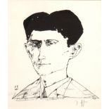 Janssen, Horst (1929 Hamburg-1995 Hamburg) "Franz Kafka", Litho, mit Bleistift handsign. u.r., 27x