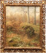 Christensen, Anthoni (1849-1926) "Herbstliche Waldimpression", Öl/Mp., monogr. "AC" u.l. und dat. 1