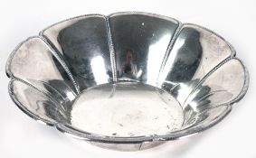 Schale, plated, Itzehoer Hof Altona, Perlfries, H. 5 cm, Dm. 21 cm