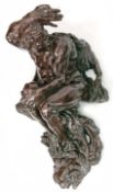 Bitterlich, Hans (1860 Wien-1949 ebenda) 2 Hängefiguren "Perseus mit Flügelhelm und Haupt der Gorgo