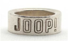 Joop-Ring, 925er Silber, mit Gravur "Joop", RG 51