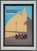 Plakat "Bonhams Les Grandes Marques á Monaco-Monday 21 May 2007", 60x42 cm, im Passepartout hinter 