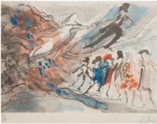 Chalem, Philipe "Jüdische Hochzeit", kolorierter Offsetdruck, handsign. u.r., 57/160, 18x23 cm, im 