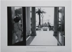 Depardon, Raymond "Hotel Martinez", Fotoposter, Papier/Lw., schwarz/weiß, dat. 1985, 50x70 cm, Rahm