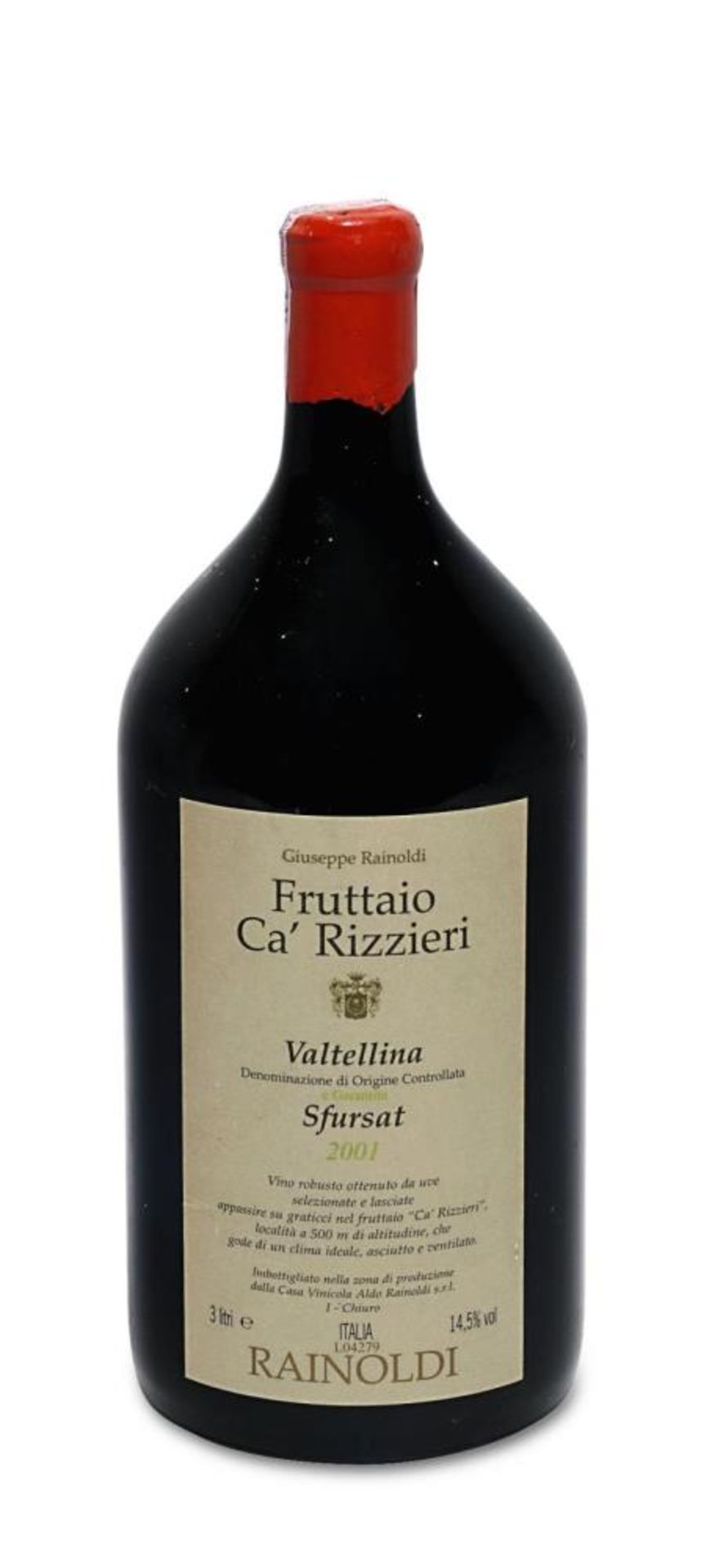 Eine Doppelmagnum Flasche Fruttaio Ca’ Rizzieri
