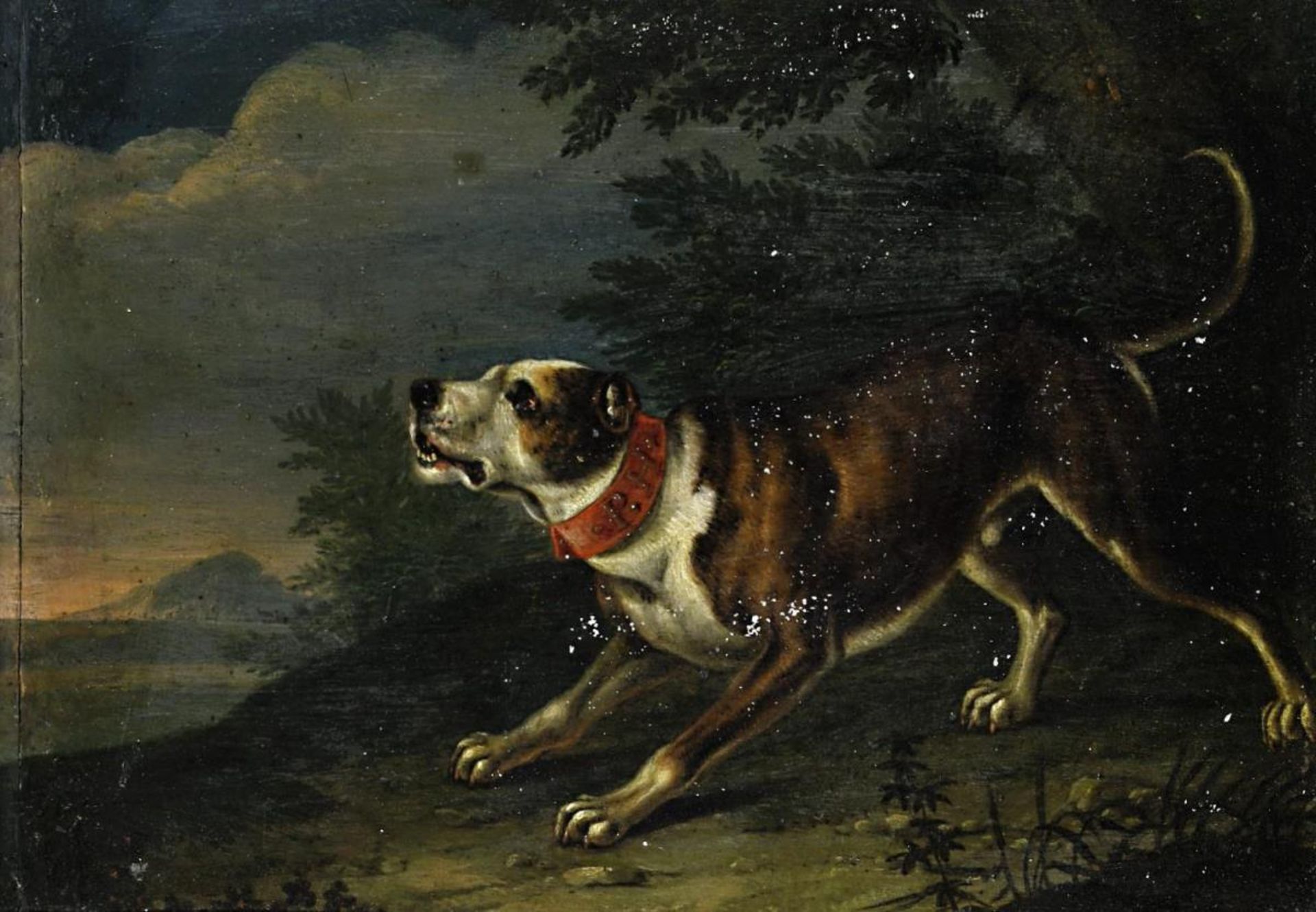 Bildnis eines Jagdhunds