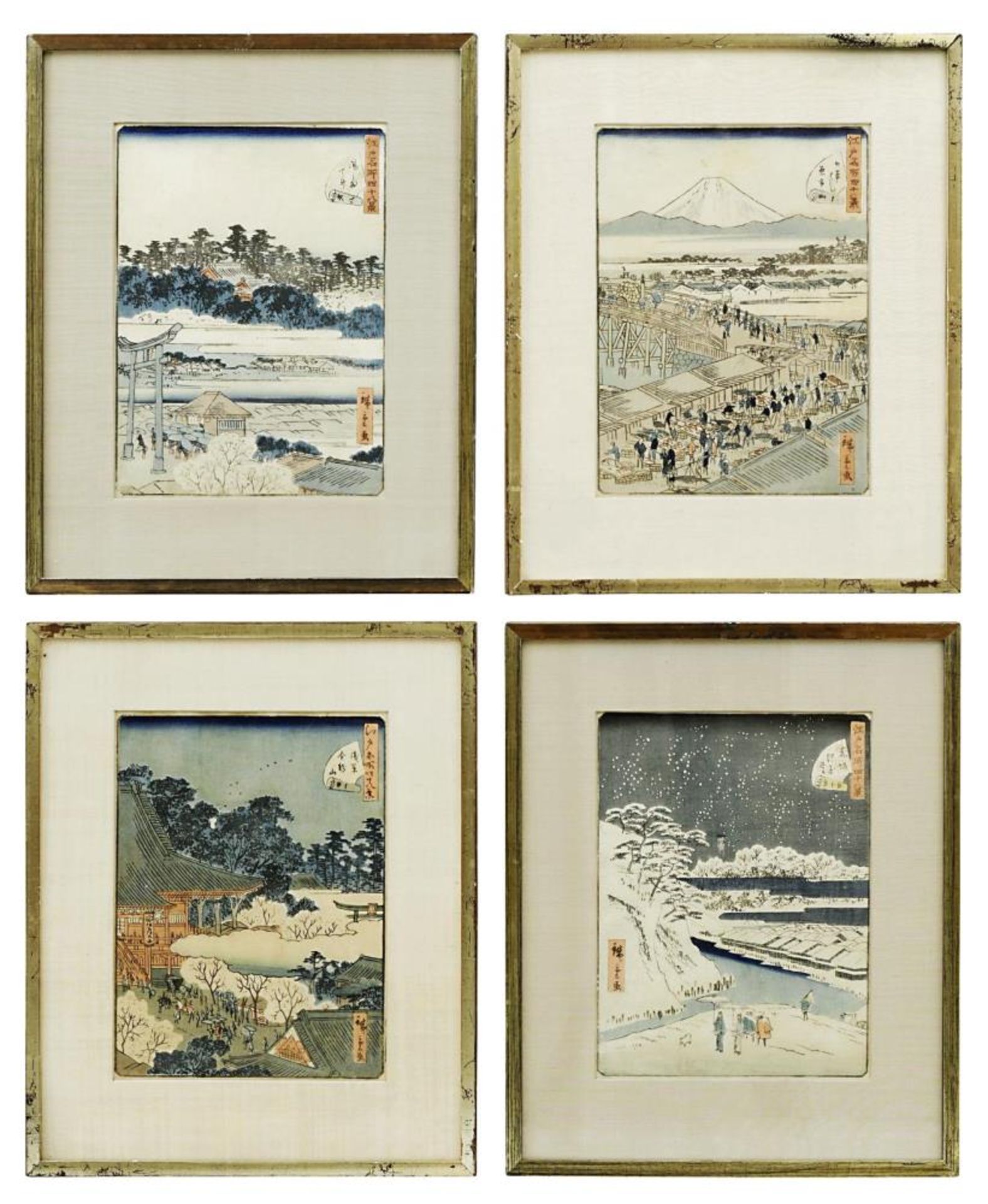 "48 Ansichten von Edo" (Edo meisho yonjūhakkei) - Image 3 of 3