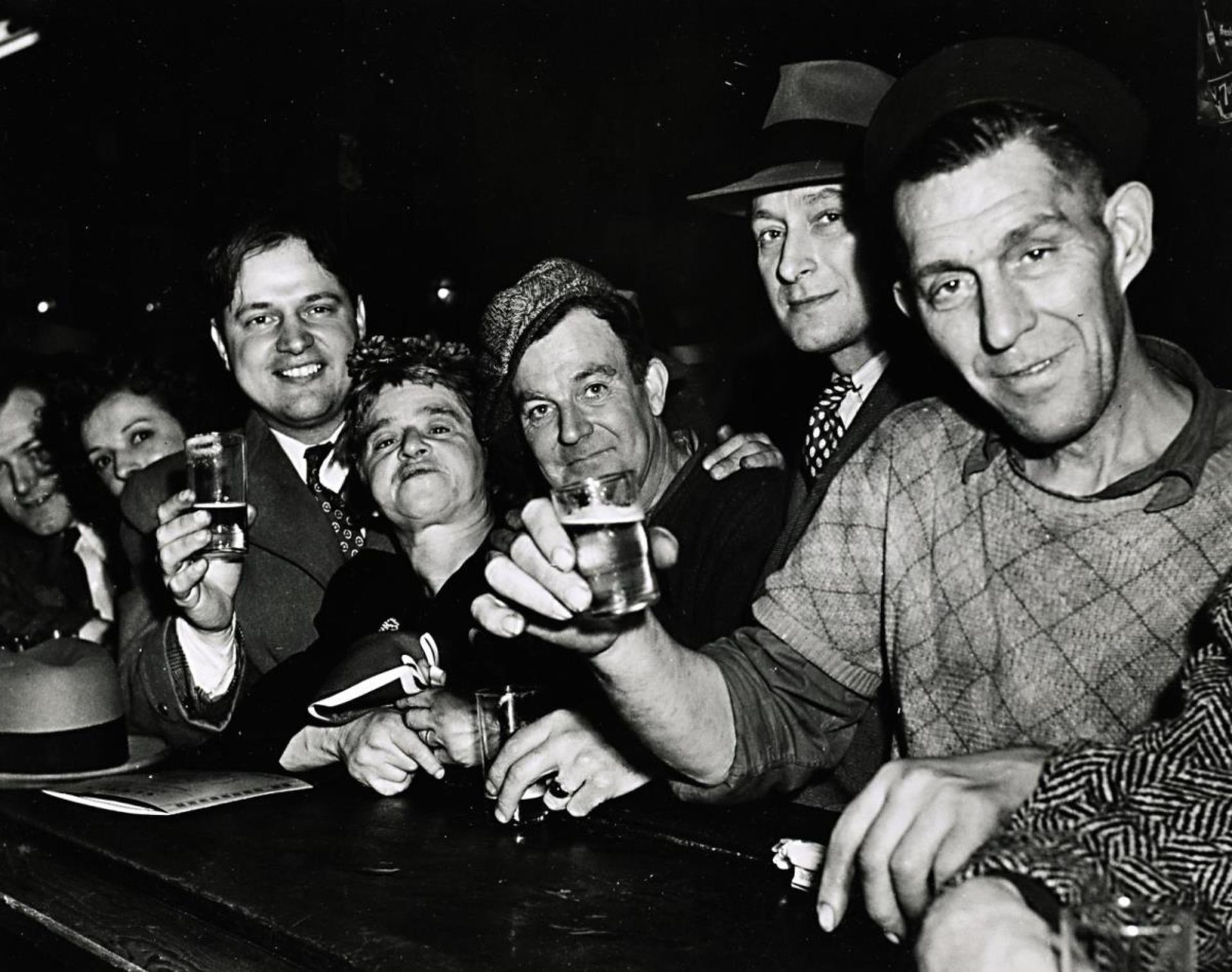Bar at Sammy's, Bowery N.Y.C., 1940s