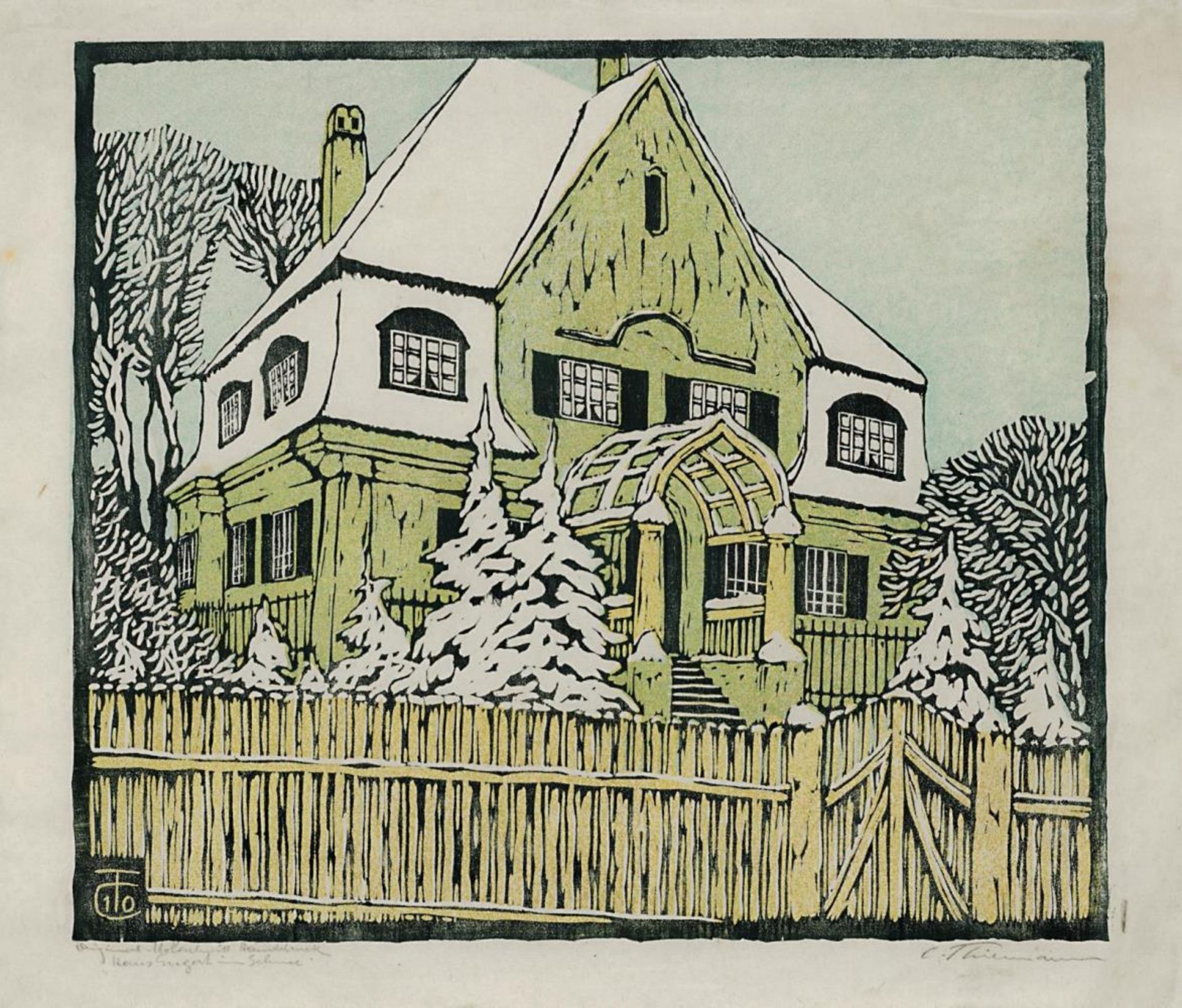 Haus Engert im Schnee