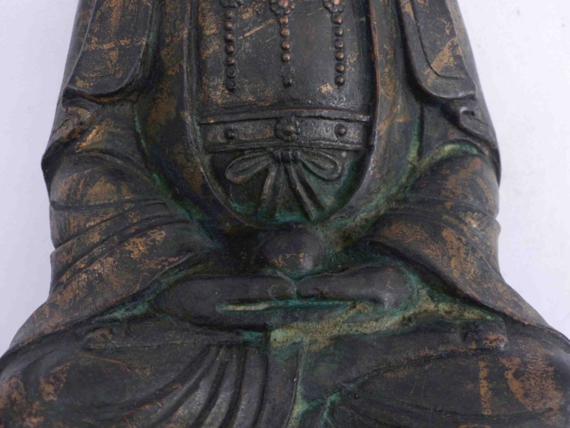 Sitzender Bodhisattva Guanyin China, - Bild 9 aus 10