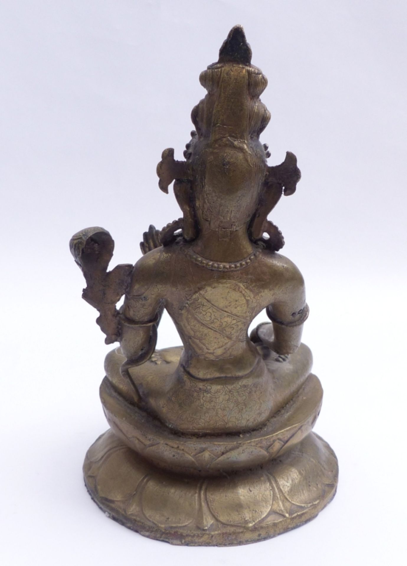 Figur eines sitzenden Bodhisattva - Image 2 of 3