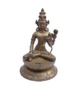 Figur eines sitzenden Bodhisattva