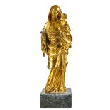 Vergoldete Madonnenbronze