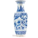 Blau-weiß-Vase China, Qing-Dynastie -