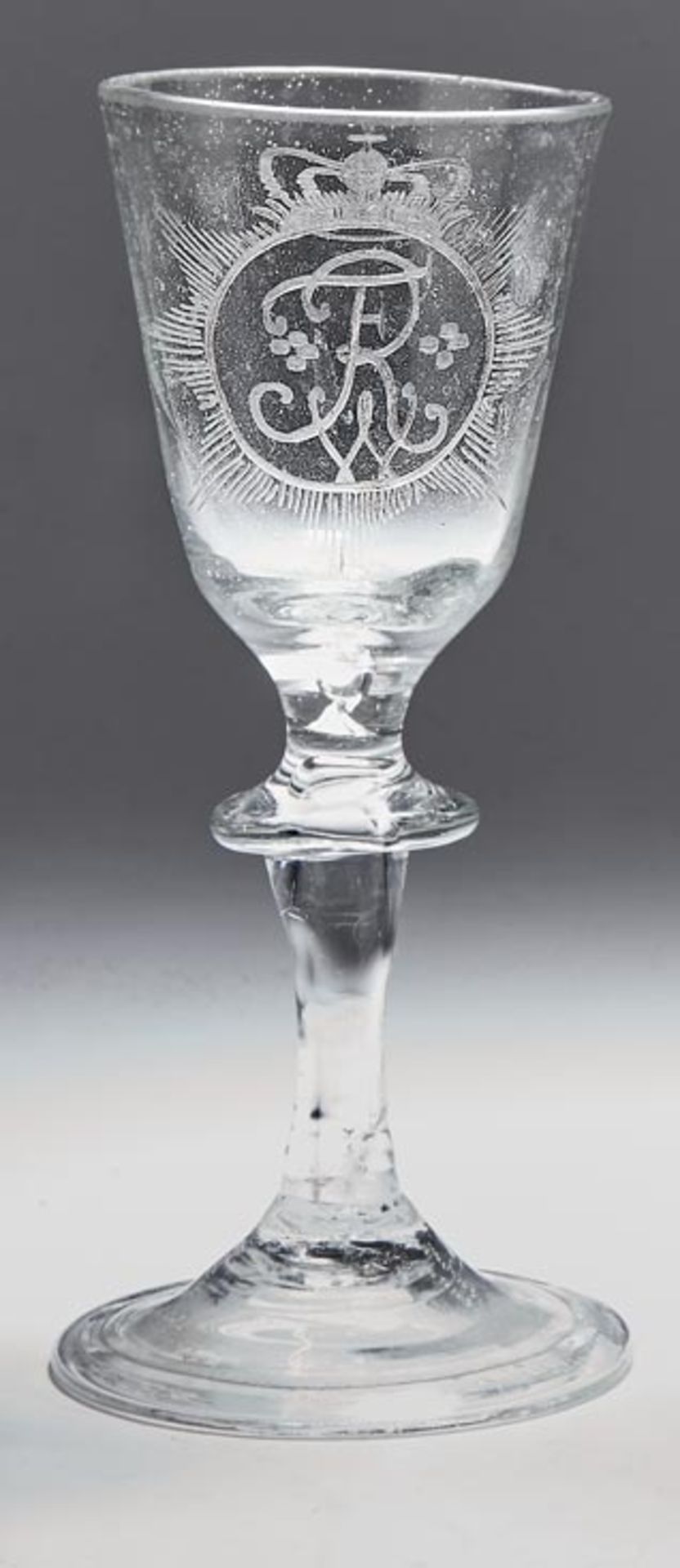 Barock-Pokalglas Sachsen, 1. V. 18.