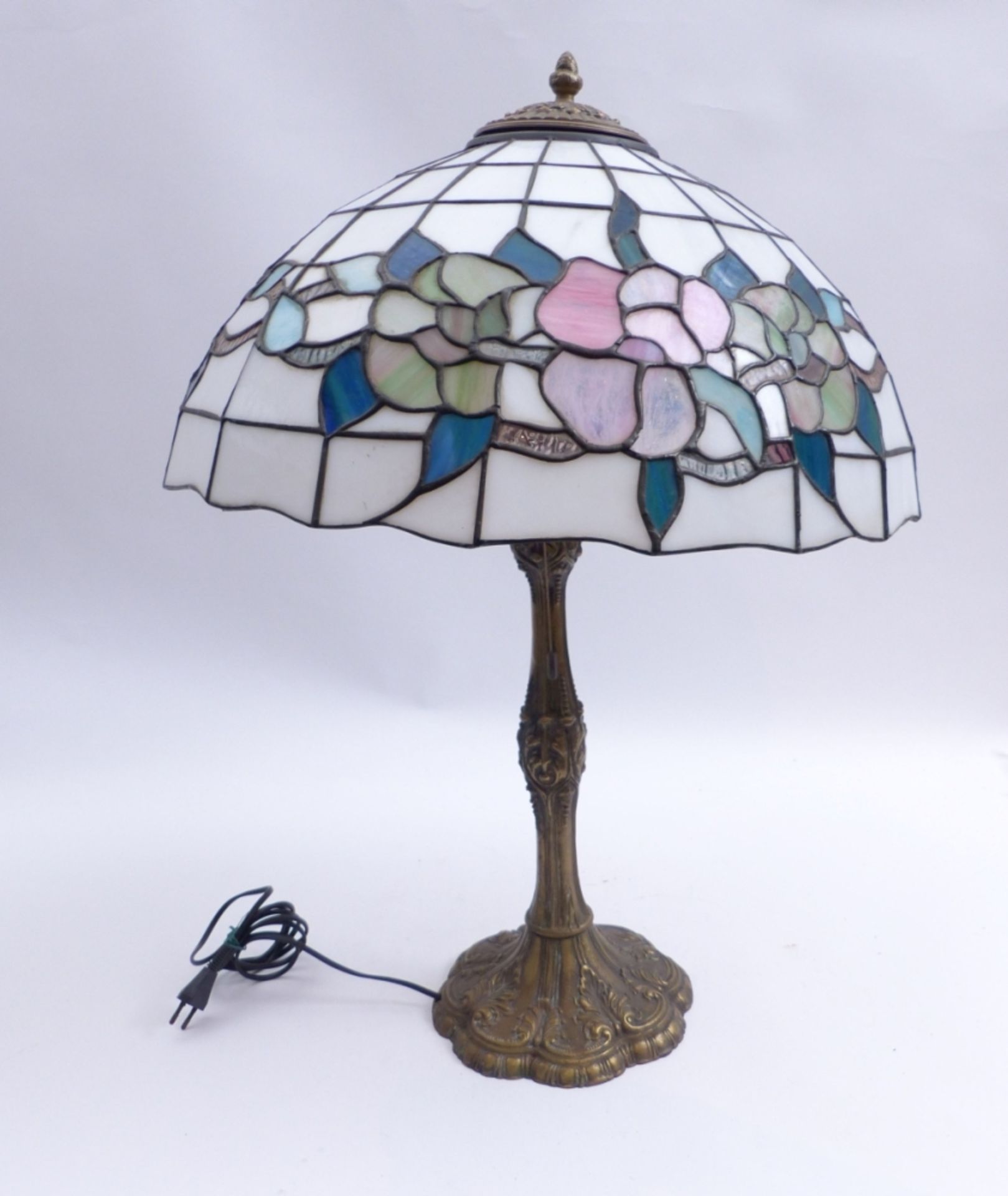 Tischlampe in der Art von Tiffany - Bild 2 aus 4