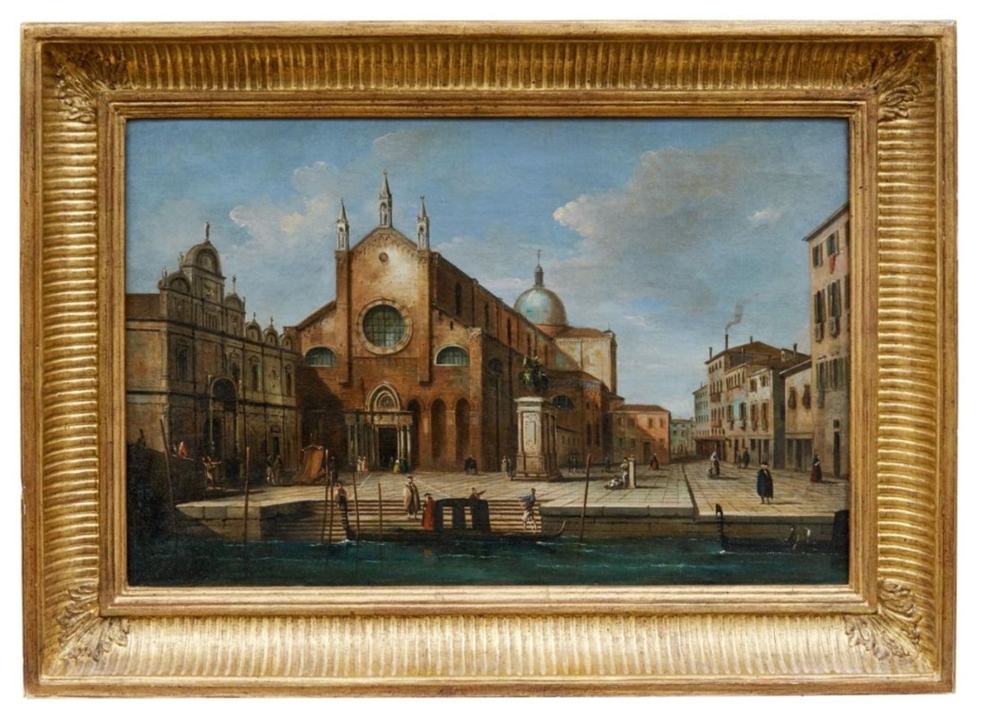 Campo santi Giovanni e Paolo mit dem Denkmal des Bartolomeo Colleoni in Venedig