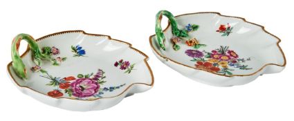 Paar Blattschalen Meissen,