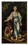 Die heilige Margareta von Antiochia tötet den Drachen
