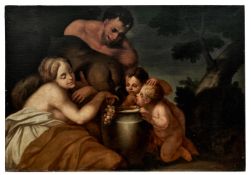 Pan und Nymphe mit zwei Kindern