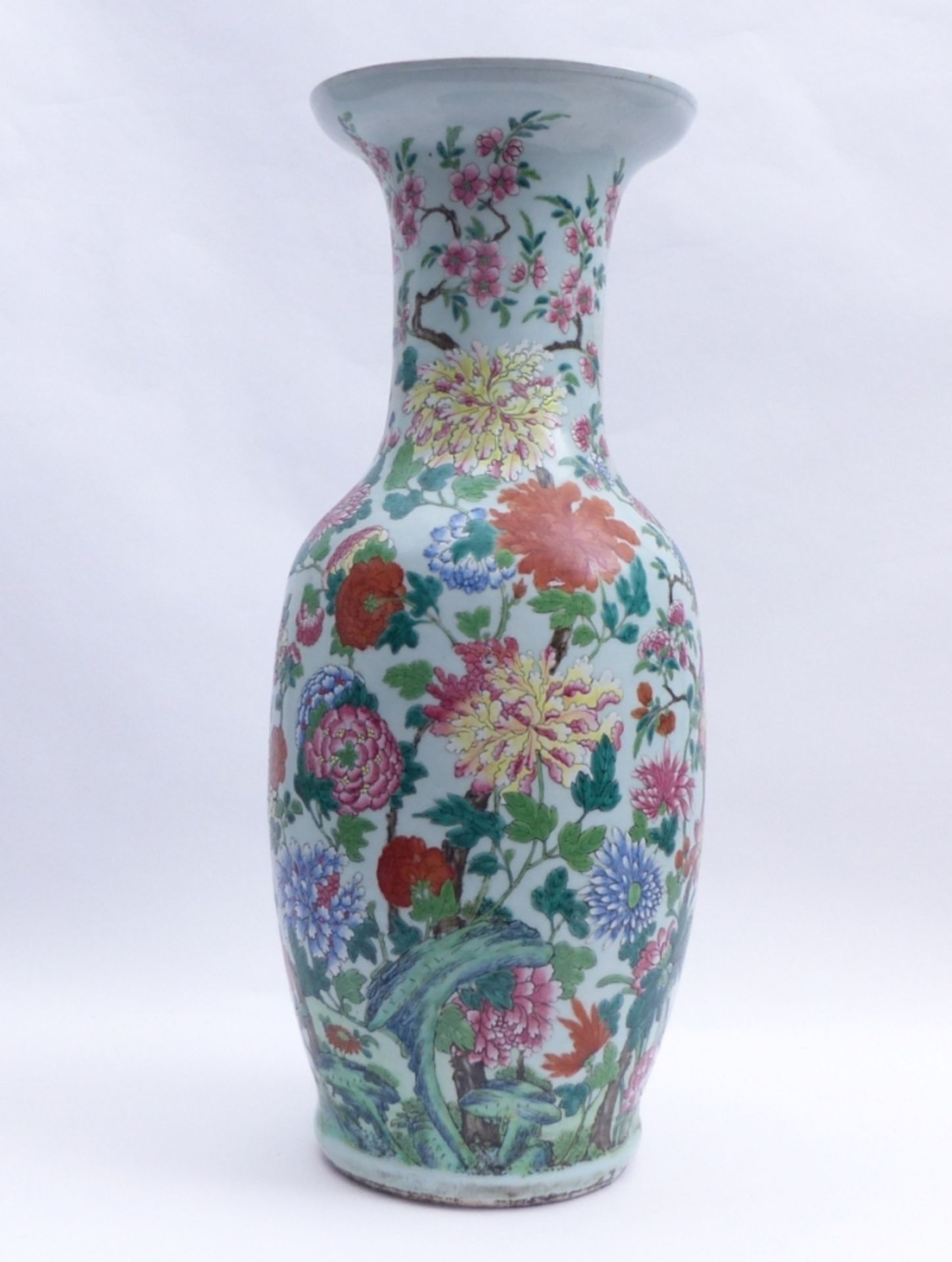 Bodenvase mit Blumendekor China, 20. - Image 3 of 4