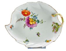 Blattschale mit Floraldekor, Meissen, 1774-1814