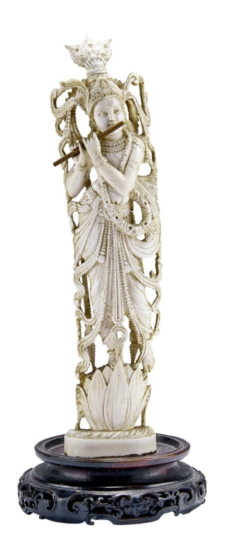 Figur des Flöte spielenden Krishna