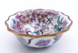 Kleine Schale mit Reiherdekor China,