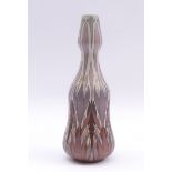 Kürbisflaschen-Vase mit Krokusdekor