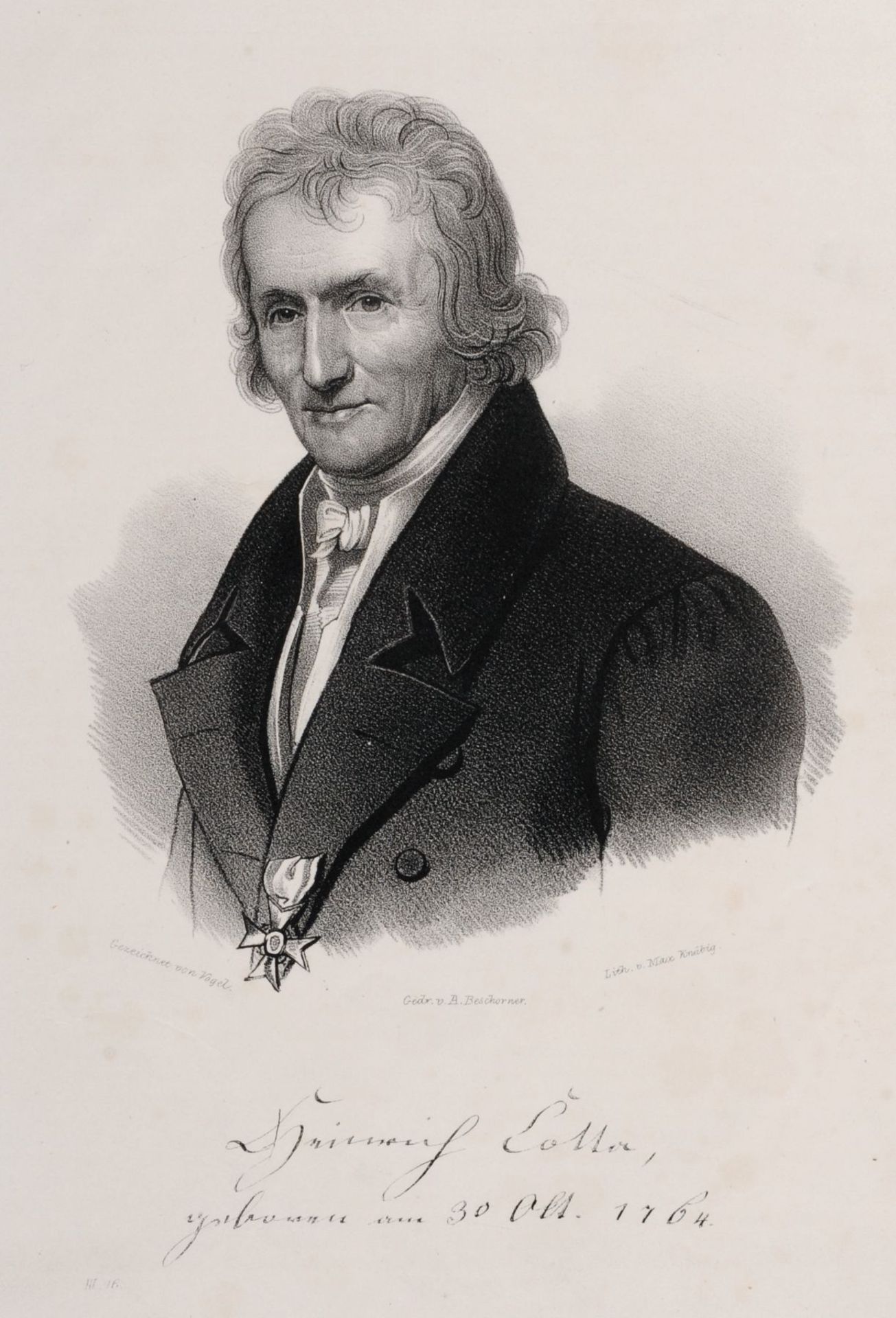 Maximilian Knäbig, Zehn Porträtdarstellungen sächsischer Adliger und Persönlichkeiten. Um 1840. - Image 4 of 10